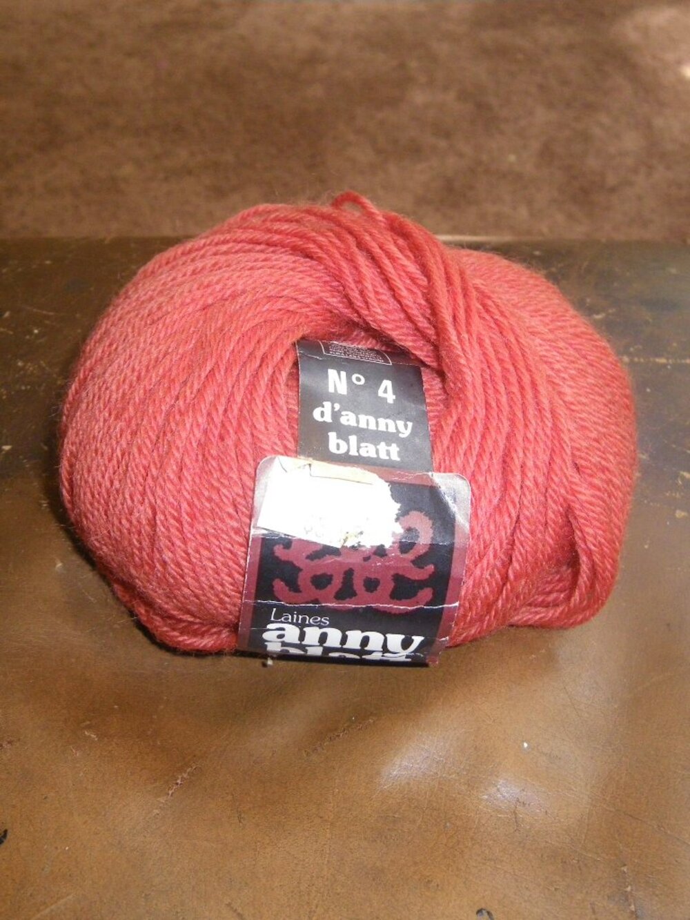 1 Skein Laines Anny Blatt Wool Yarn - Color Pumpkin Spice - 130 yds
